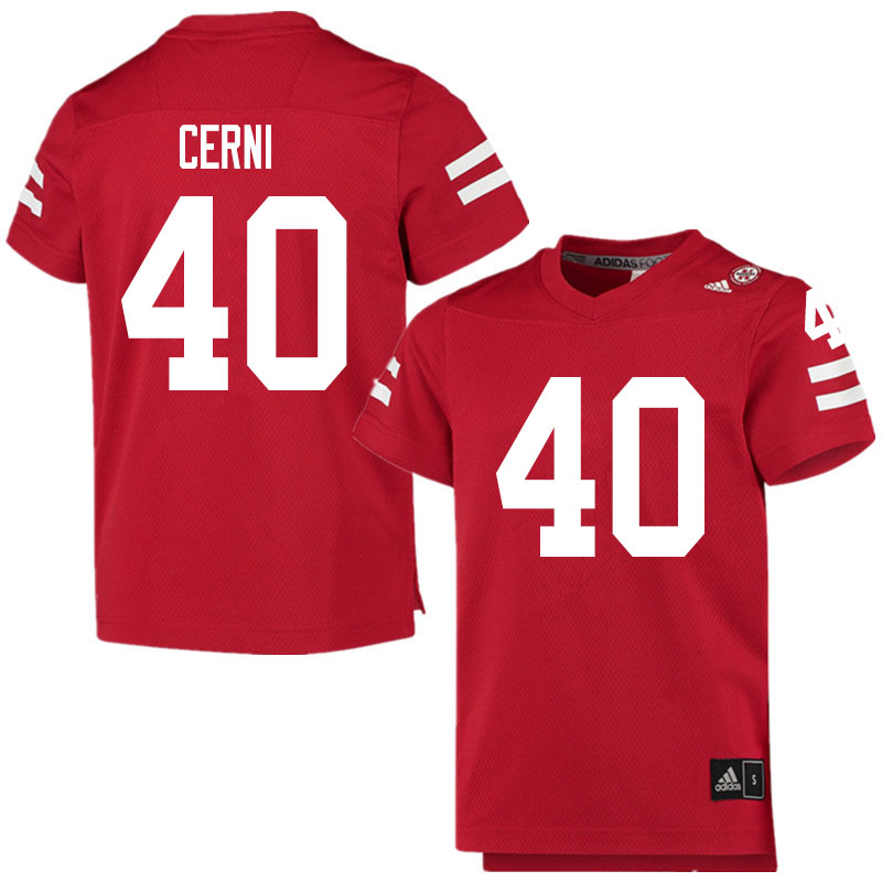 Men #40 Daniel Cerni Nebraska Cornhuskers College Football Jerseys Sale-Scarlet - Click Image to Close